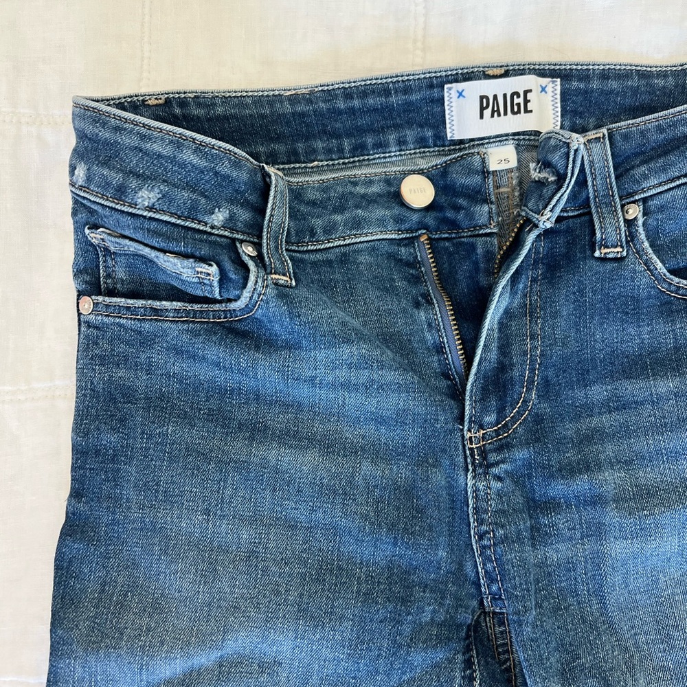 Paige Distressed Skinny Jean
